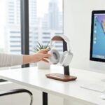 Koptelefoon standaard bureau